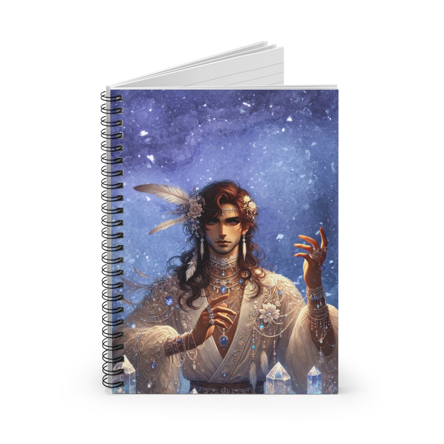 Stelios Spiral Notebook – Mystical Journal for Creativity & Intentions