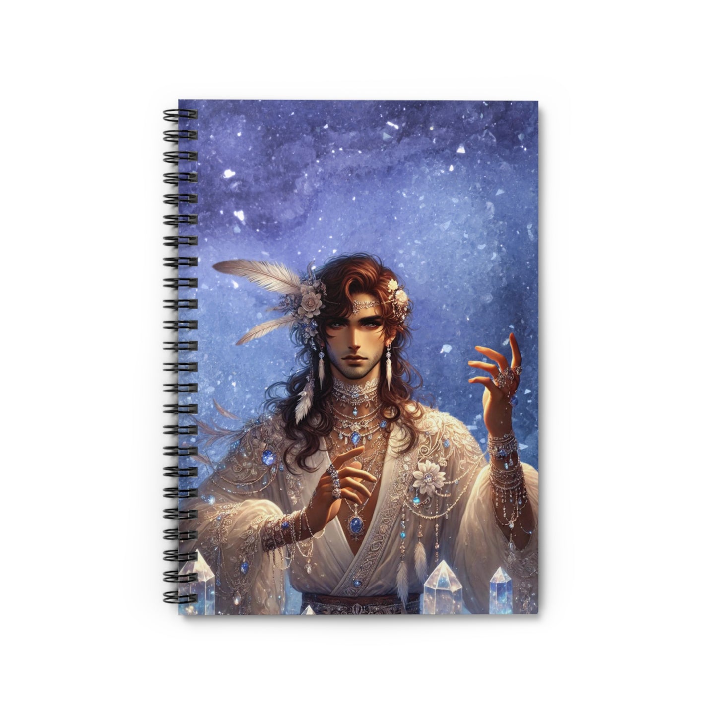 Stelios Spiral Notebook – Mystical Journal for Creativity & Intentions